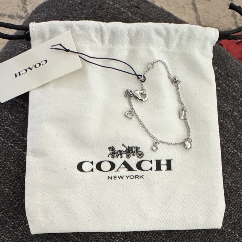 Coach Silver Charm Bracelet
